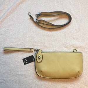 yellow handbag/clutch